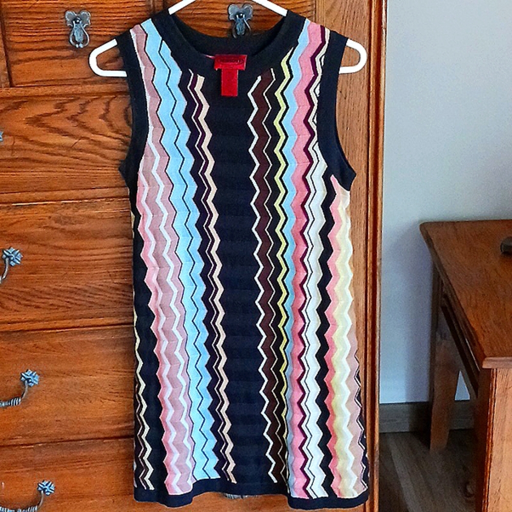 Missoni x Target collab dress. Size Medium, Brown base, multi colors